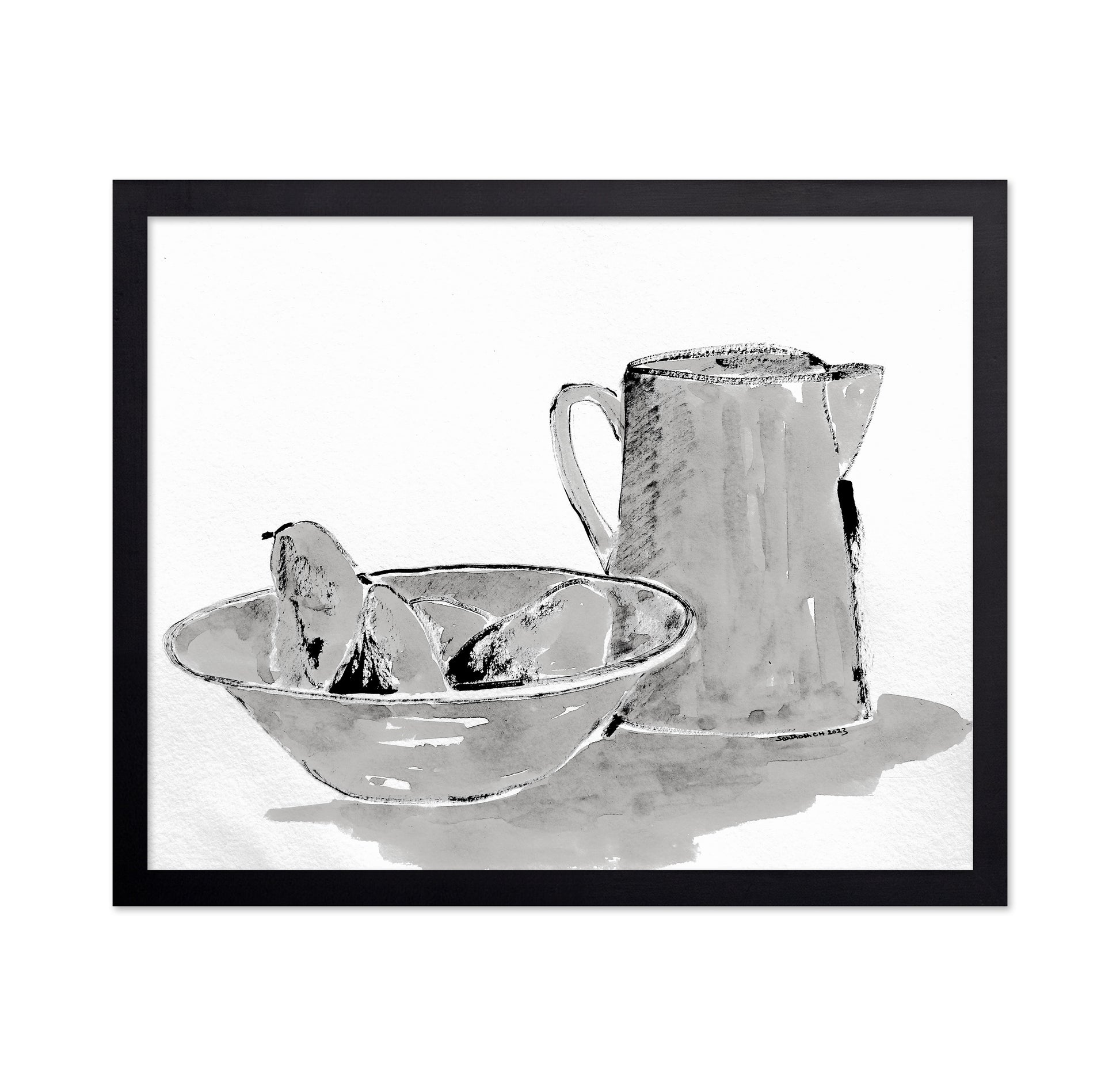Monochrome Citrus Still Life