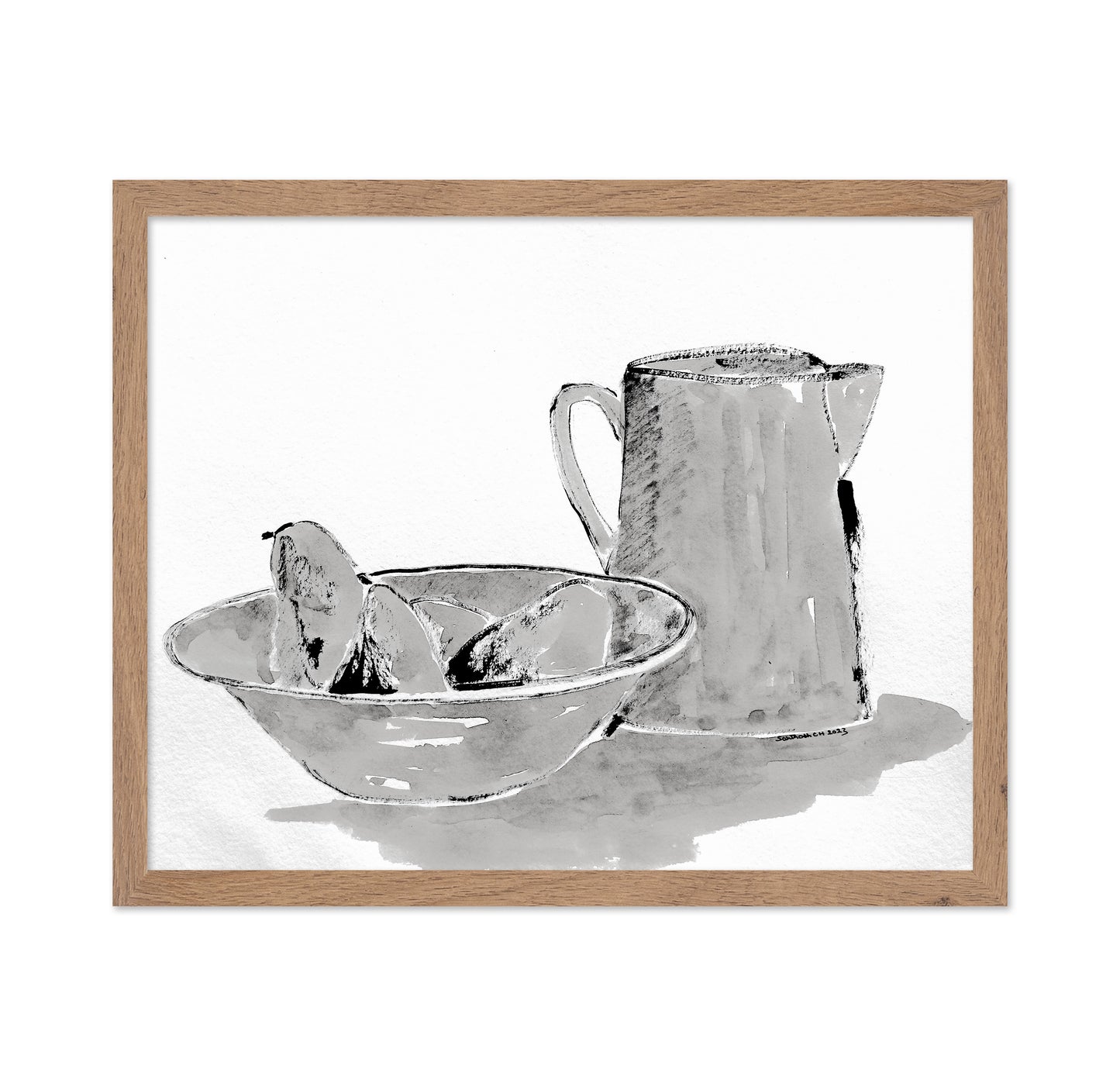 Monochrome Citrus Still Life