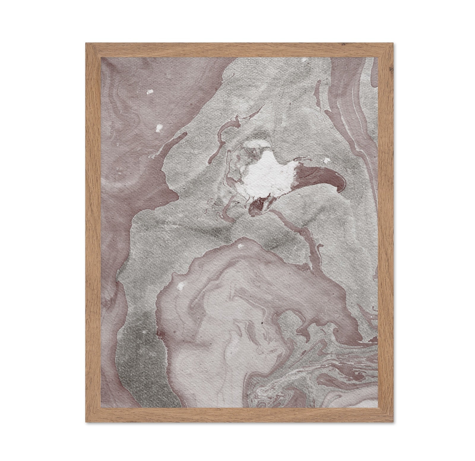 Soft Taupe Marble Flow