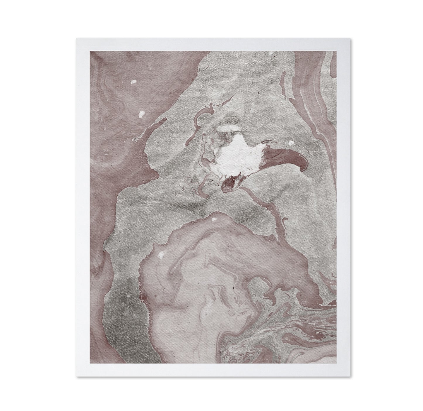 Soft Taupe Marble Flow