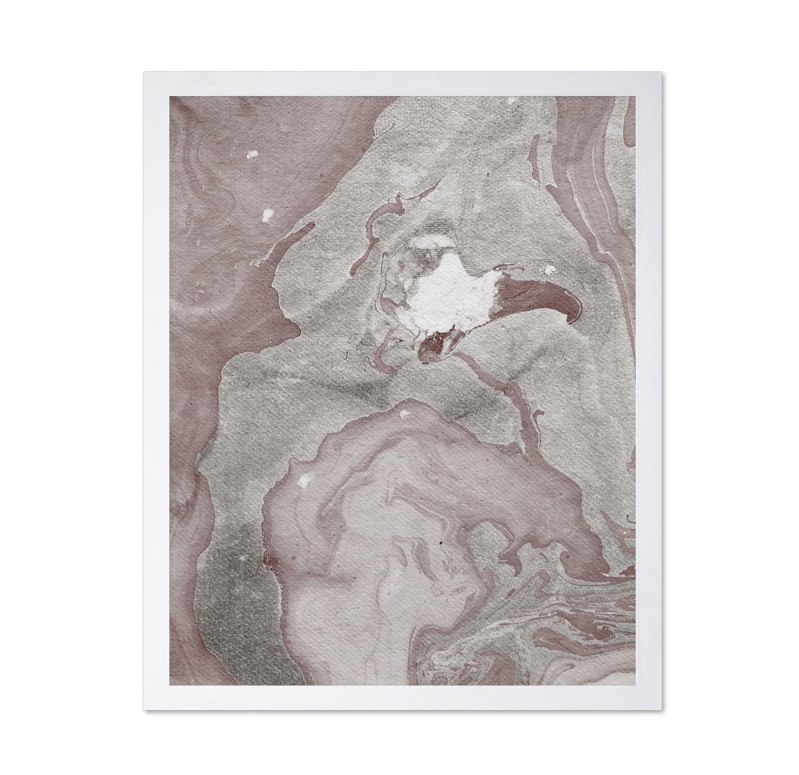 Soft Taupe Marble Flow