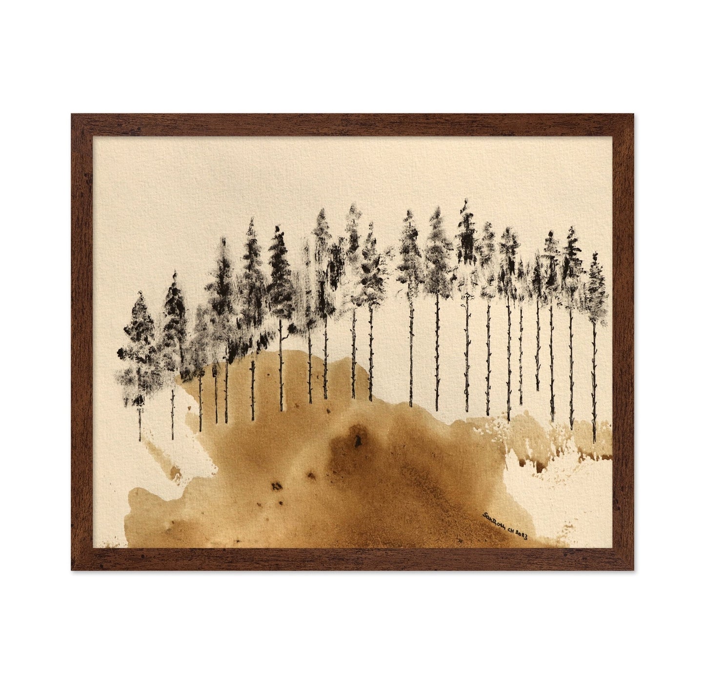 Minimal Forest Silhouette