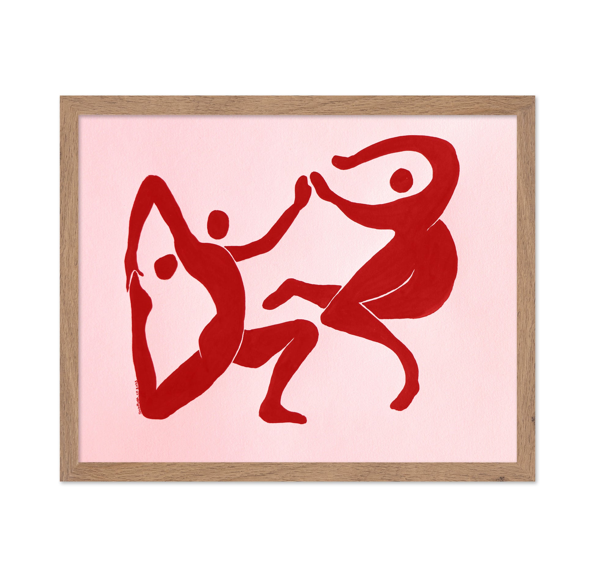 Red Abstract Figures No1