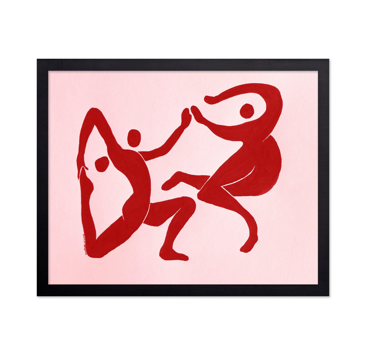 Red Abstract Figures No1