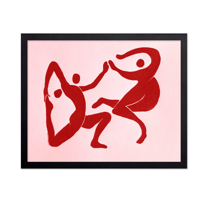 Red Abstract Figures No1