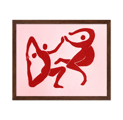 Red Abstract Figures No1