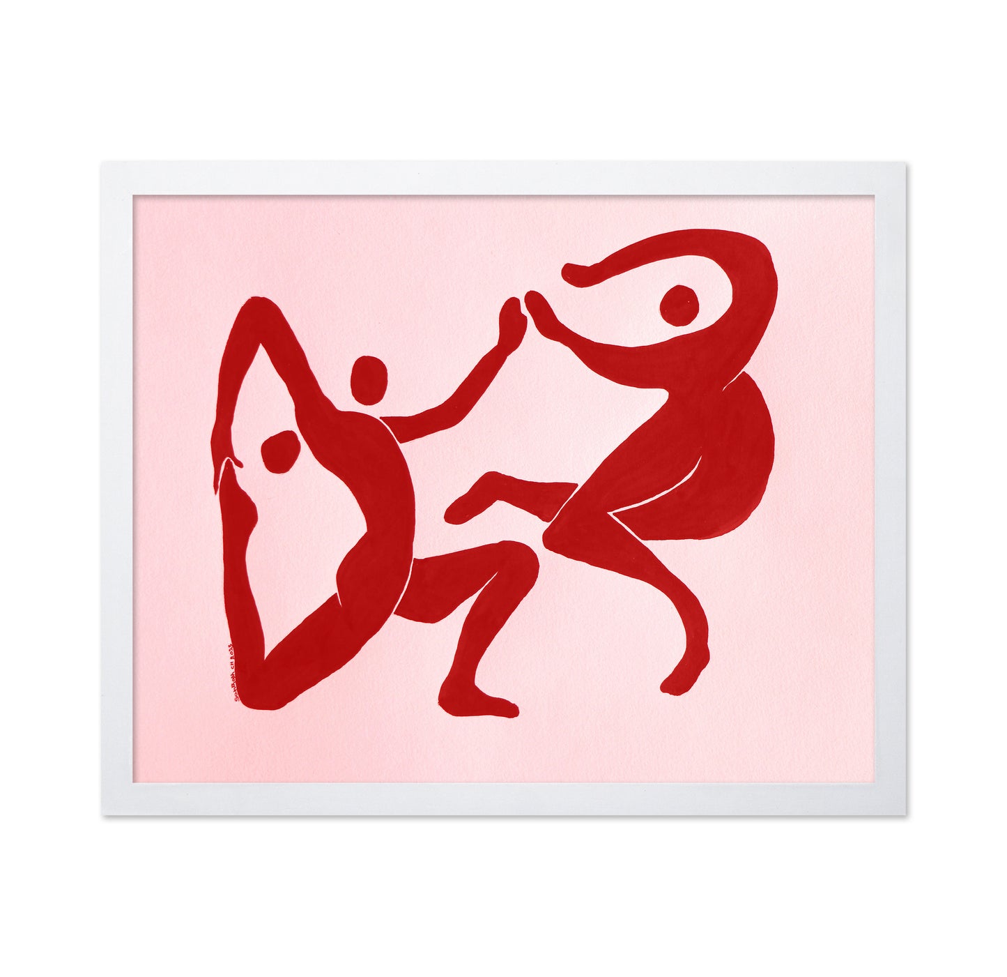 Red Abstract Figures No1