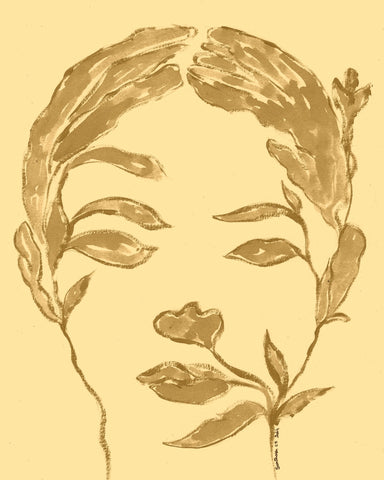 Minimal Botanical Face