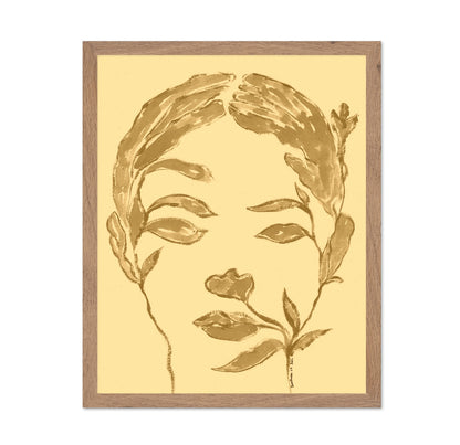Minimal Botanical Face