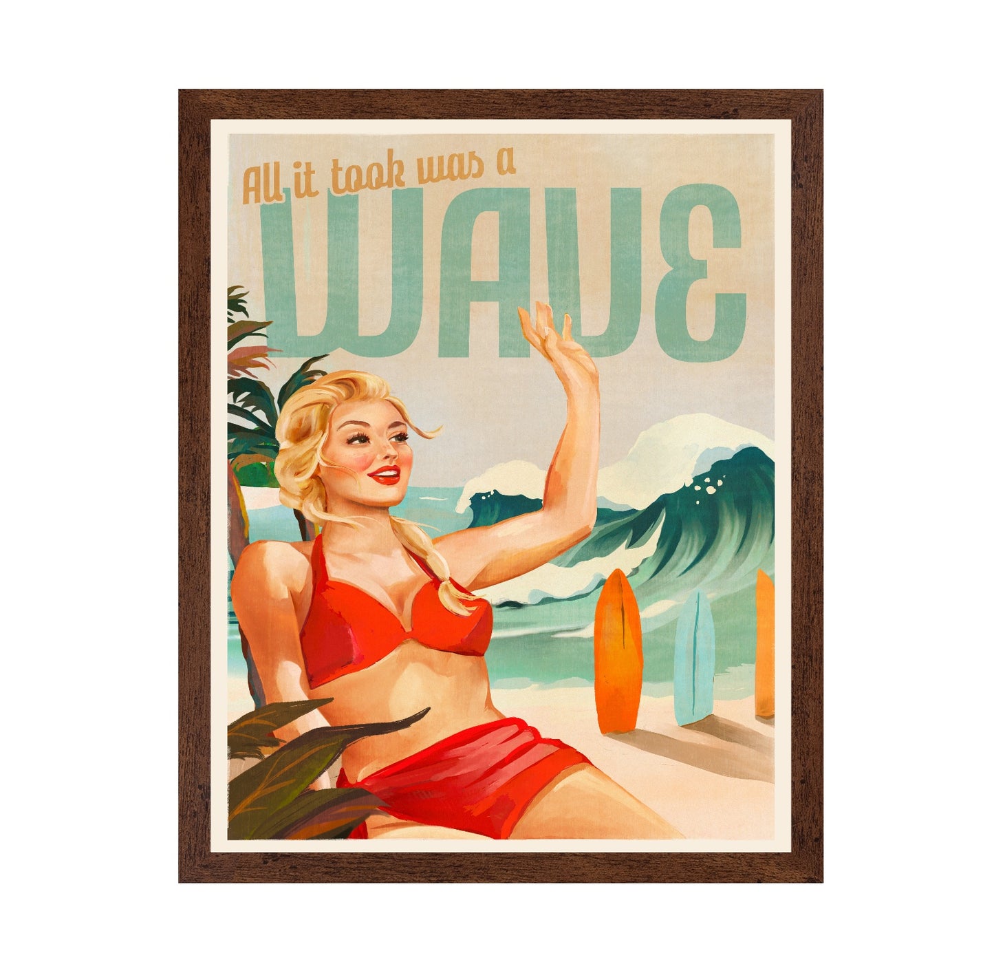 Retro Beach Wave