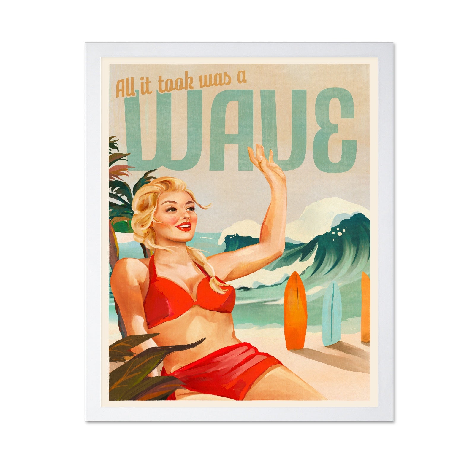 Retro Beach Wave