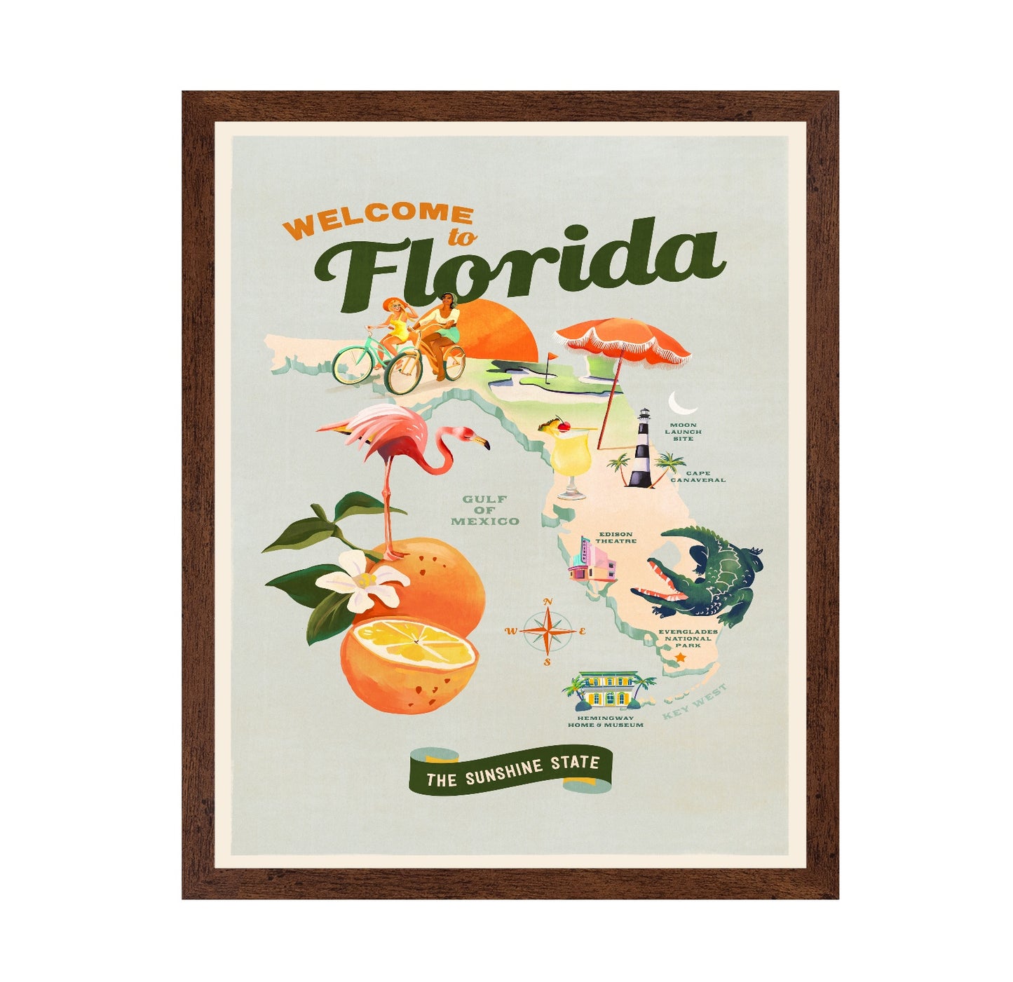 Vintage Florida Travel Poster No2
