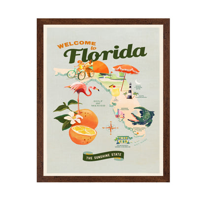 Vintage Florida Travel Poster No2