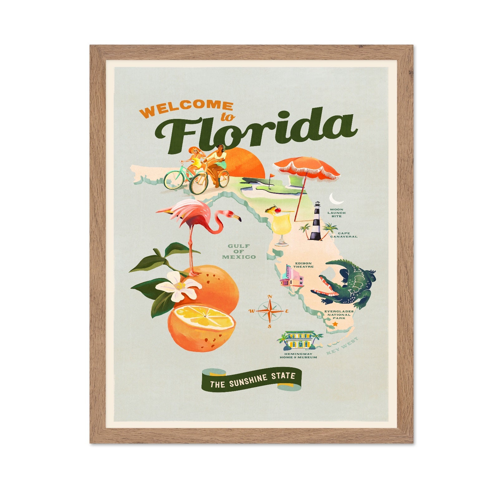 Vintage Florida Travel Poster No2
