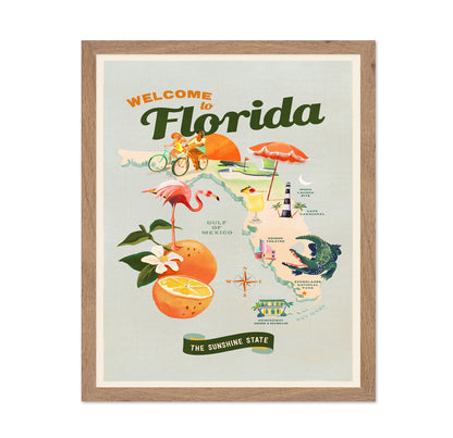 Vintage Florida Travel Poster No2