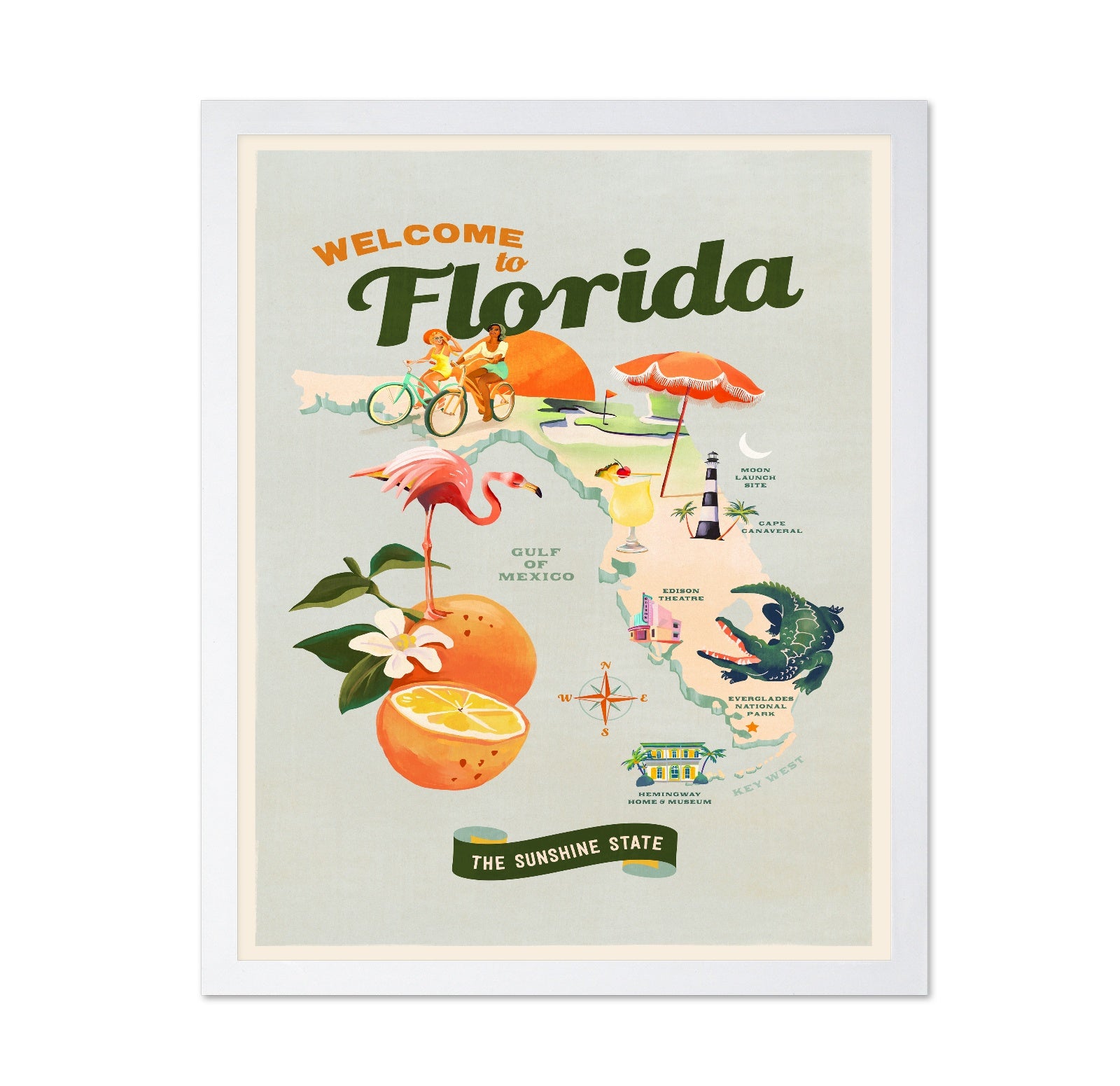 Vintage Florida Travel Poster No2