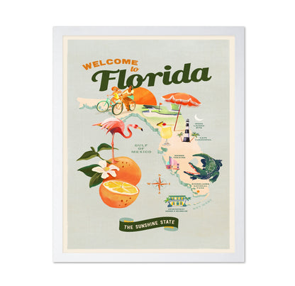 Vintage Florida Travel Poster No2