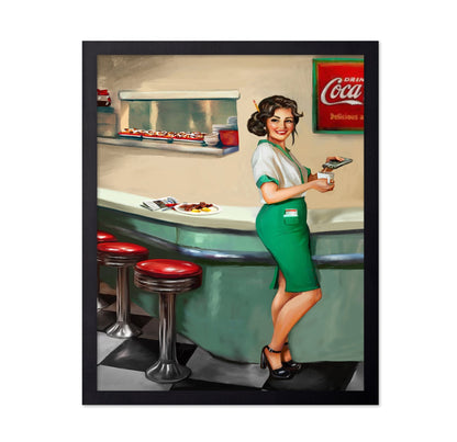 Title: Retro Diner Waitress