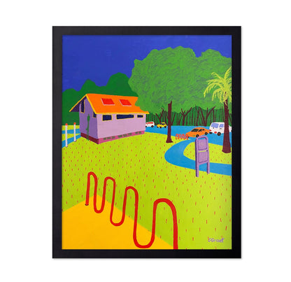Colorful Yard Scene