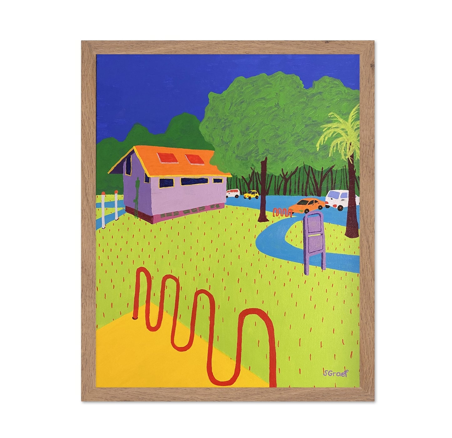 Colorful Yard Scene