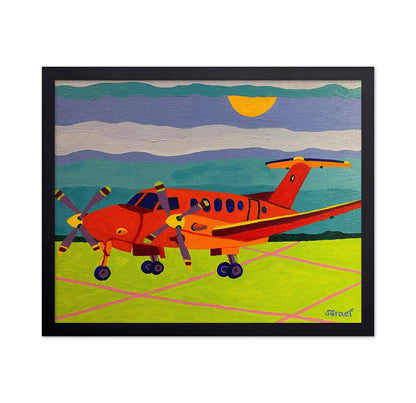Orange Propeller Plane