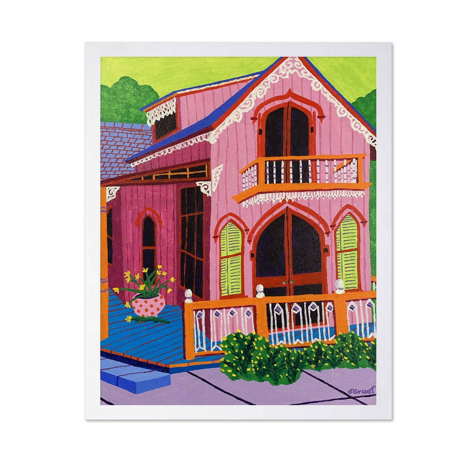 Pink Victorian Hous