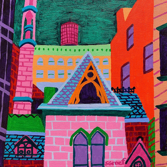 Colorful City Rooftops