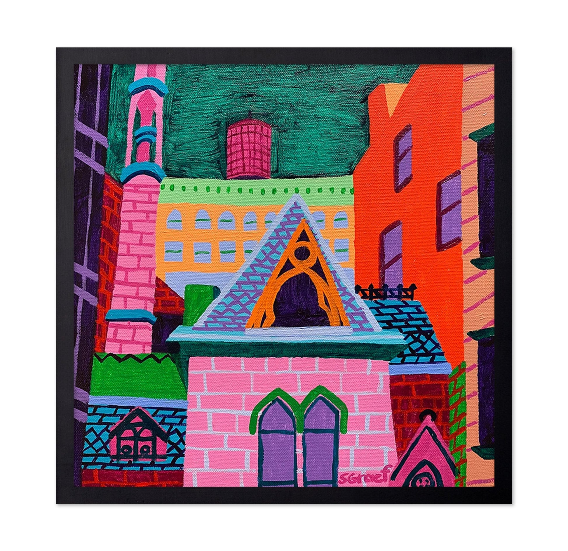 Colorful City Rooftops