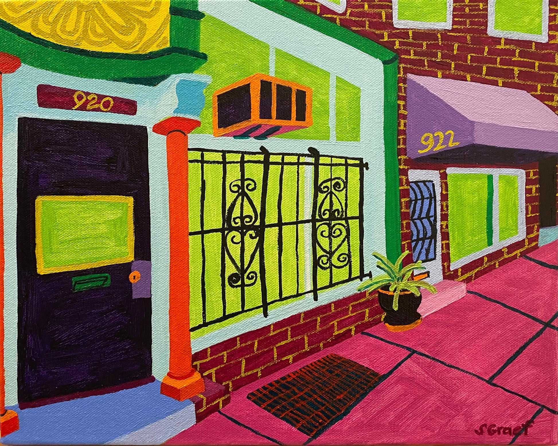 Colorful City Facade