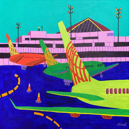 Colorful Airport Planes No1