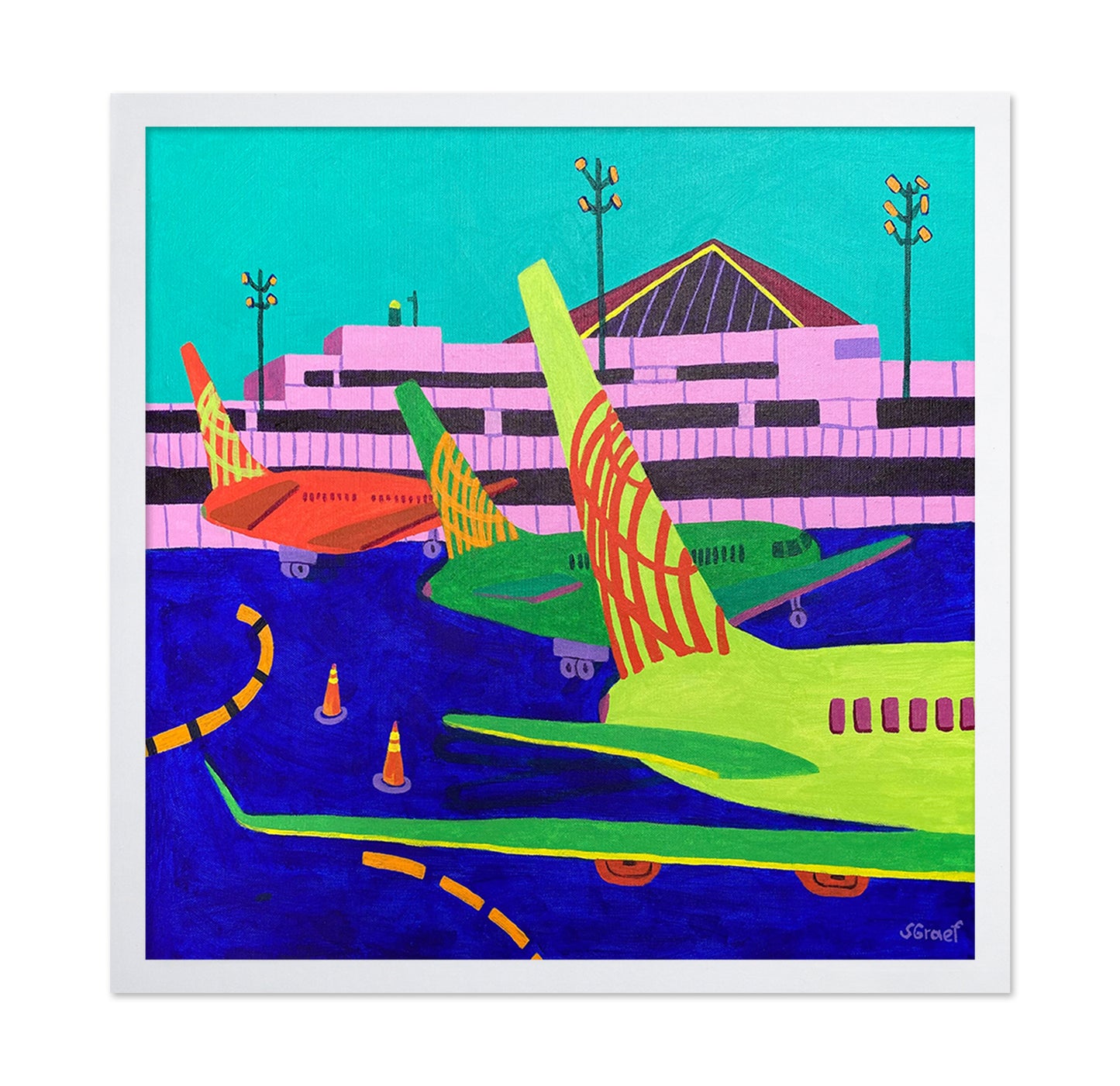 Colorful Airport Planes No1