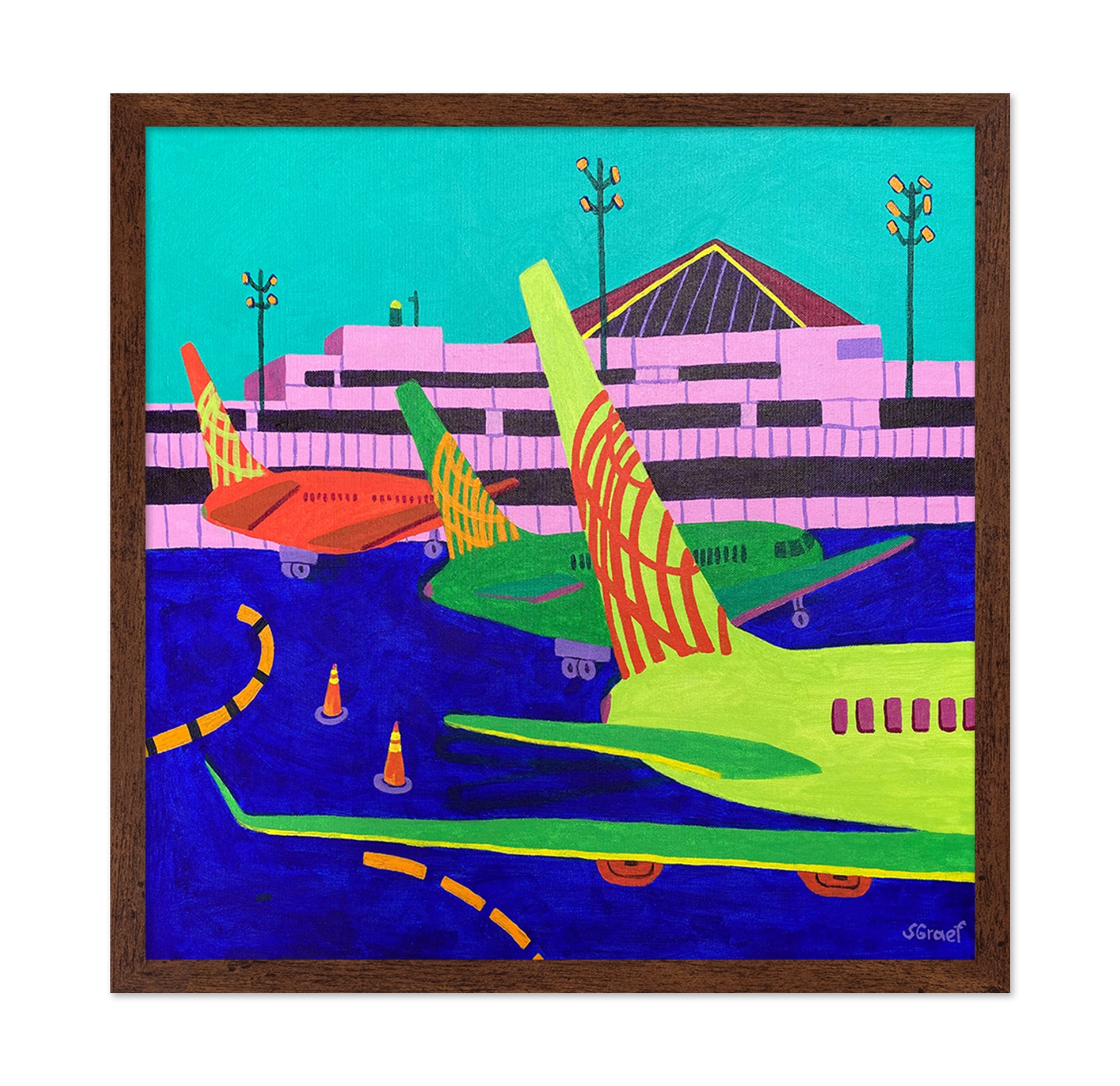 Colorful Airport Planes No1