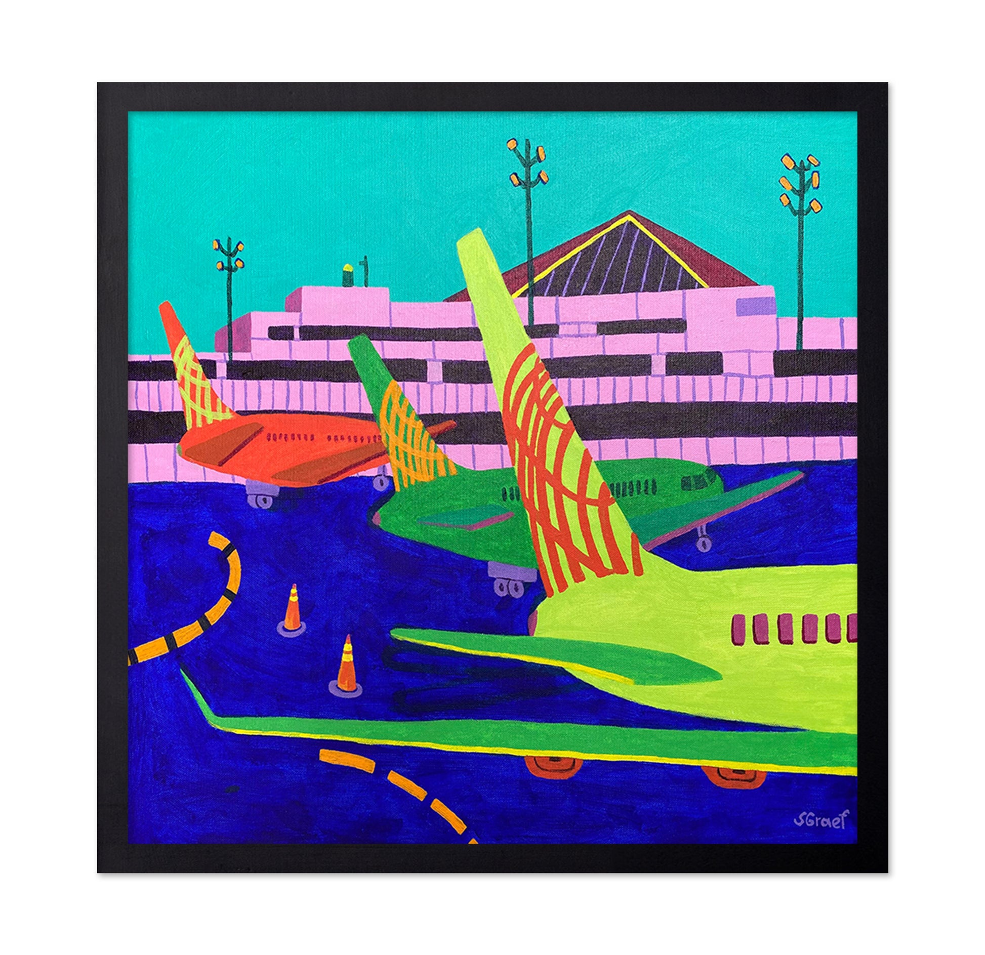 Colorful Airport Planes No1