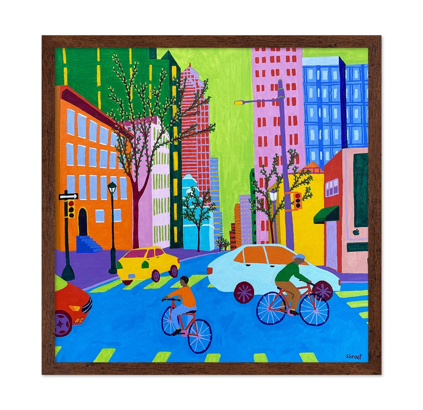 Colorful City Ride
