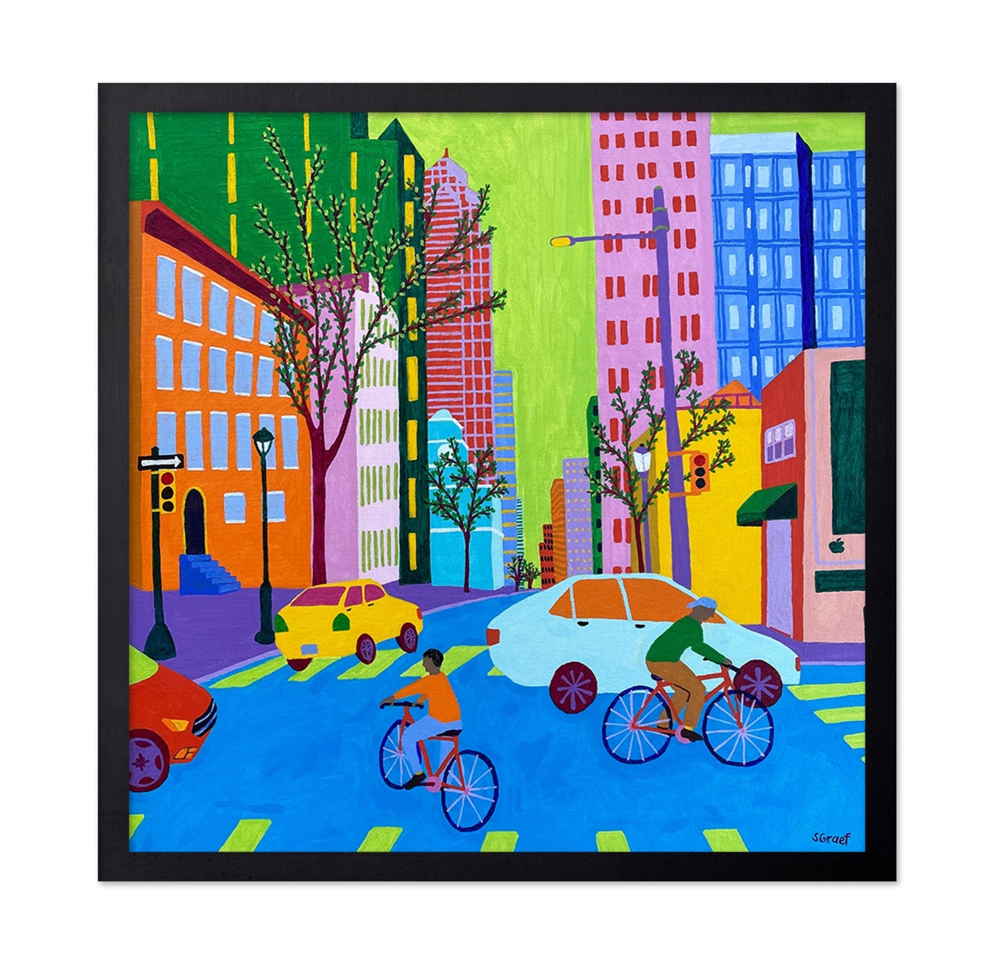Colorful City Ride