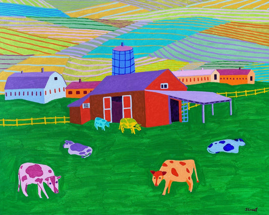 Colorful Farm Pastures