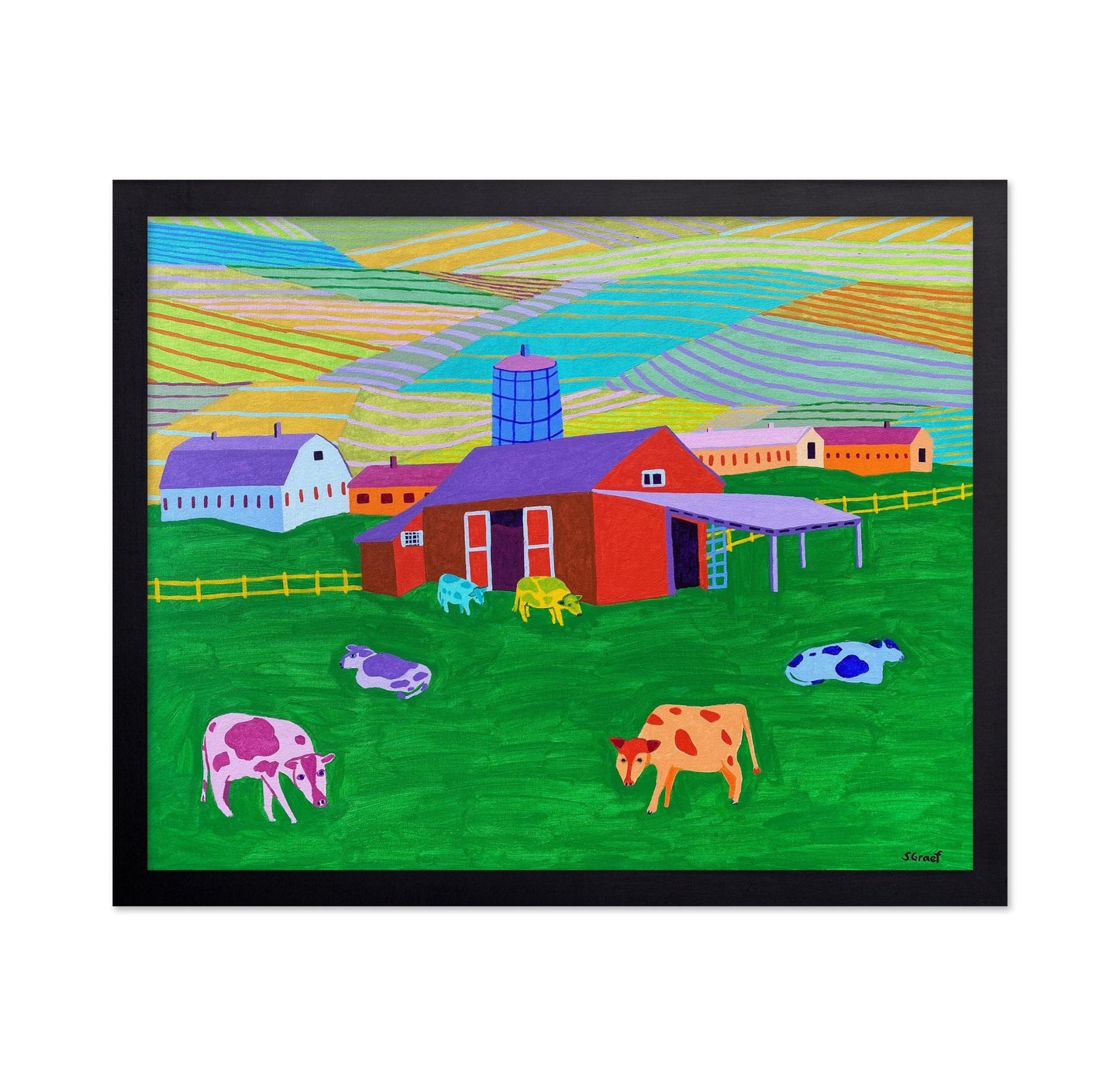Colorful Farm Pastures