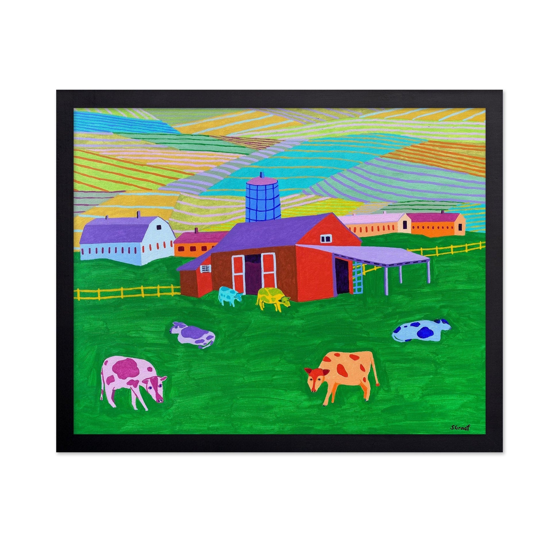 Colorful Farm Pastures