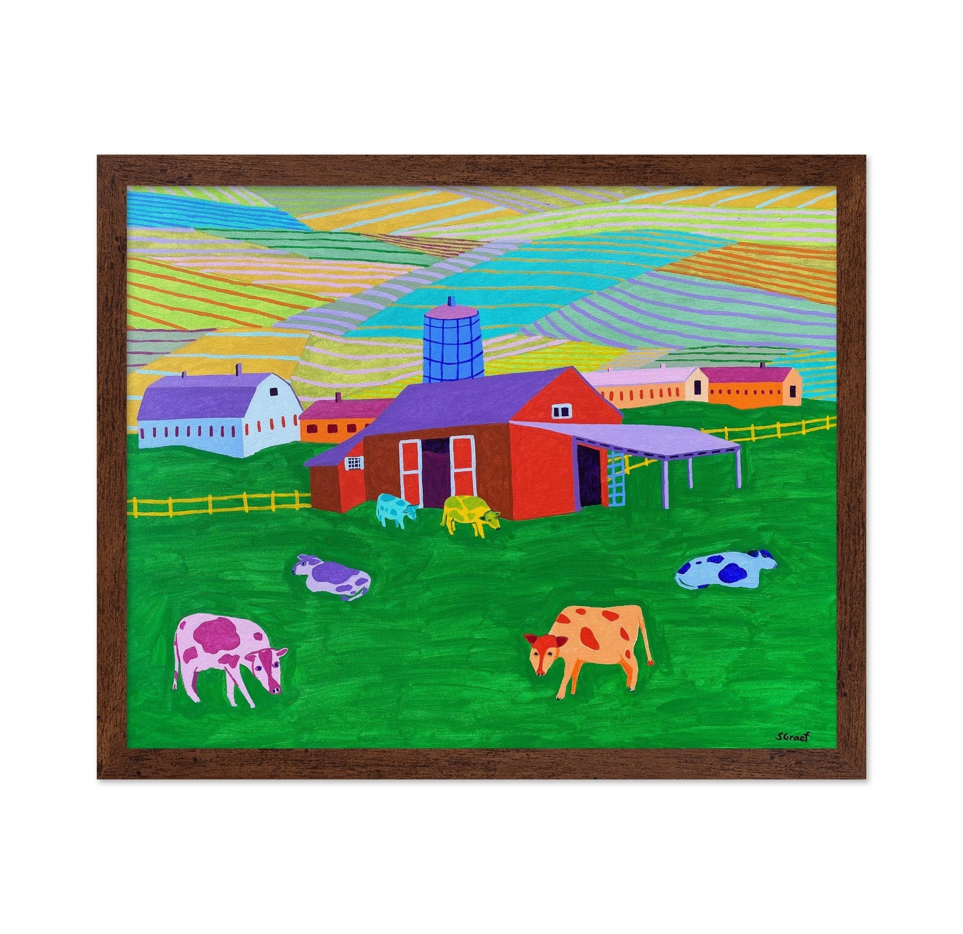 Colorful Farm Pastures