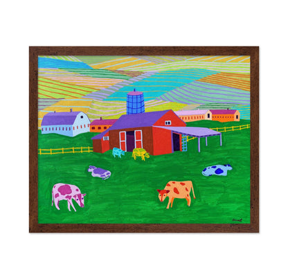 Colorful Farm Pastures