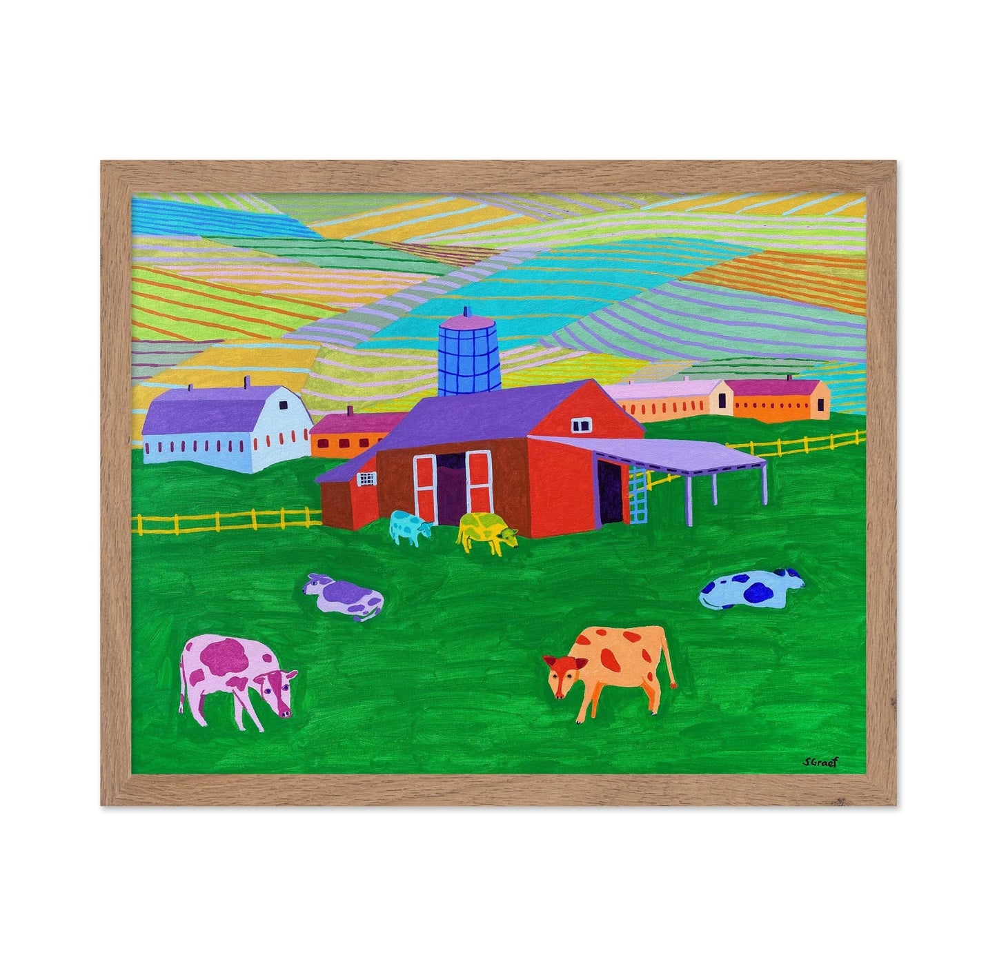 Colorful Farm Pastures