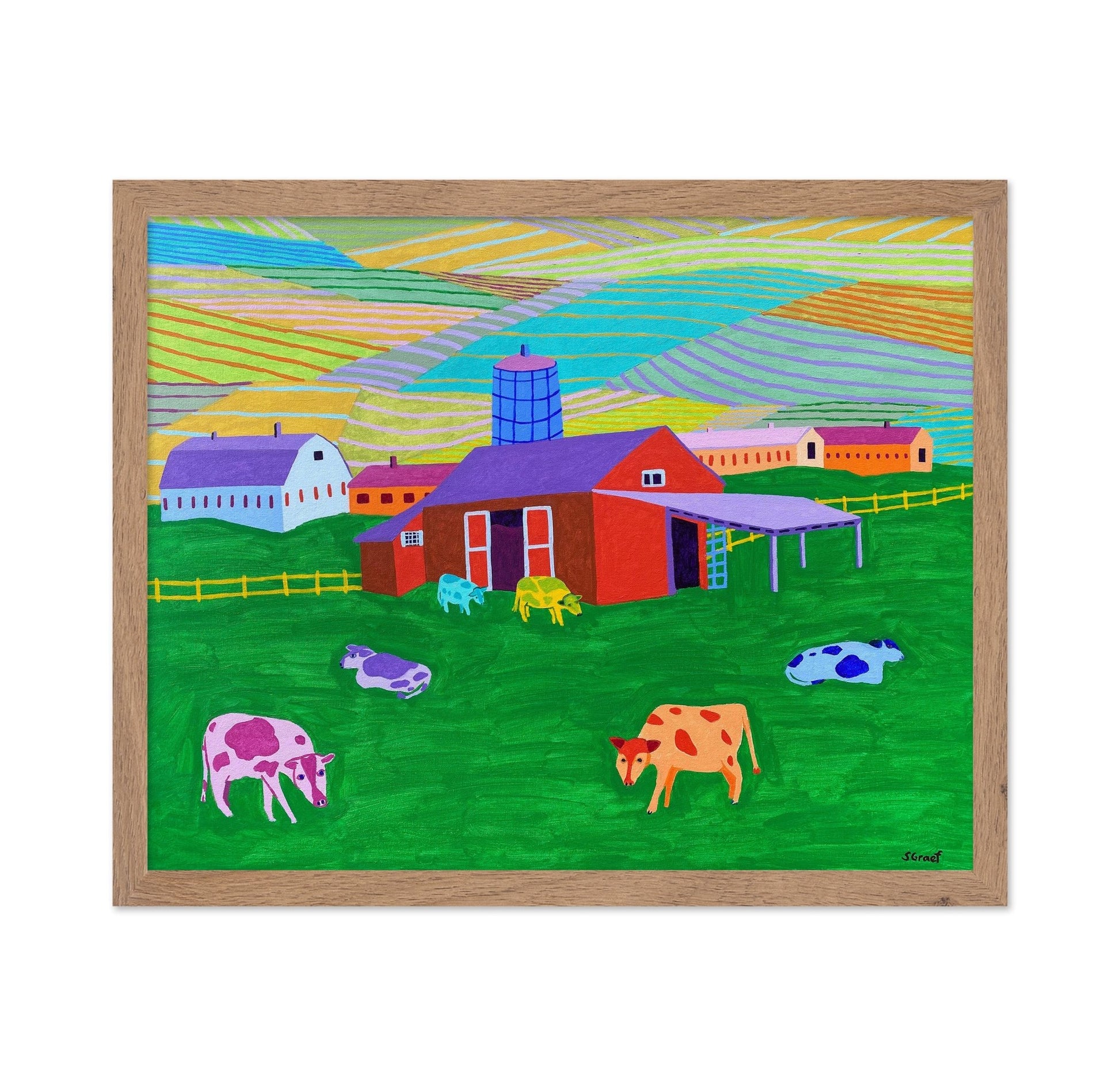 Colorful Farm Pastures