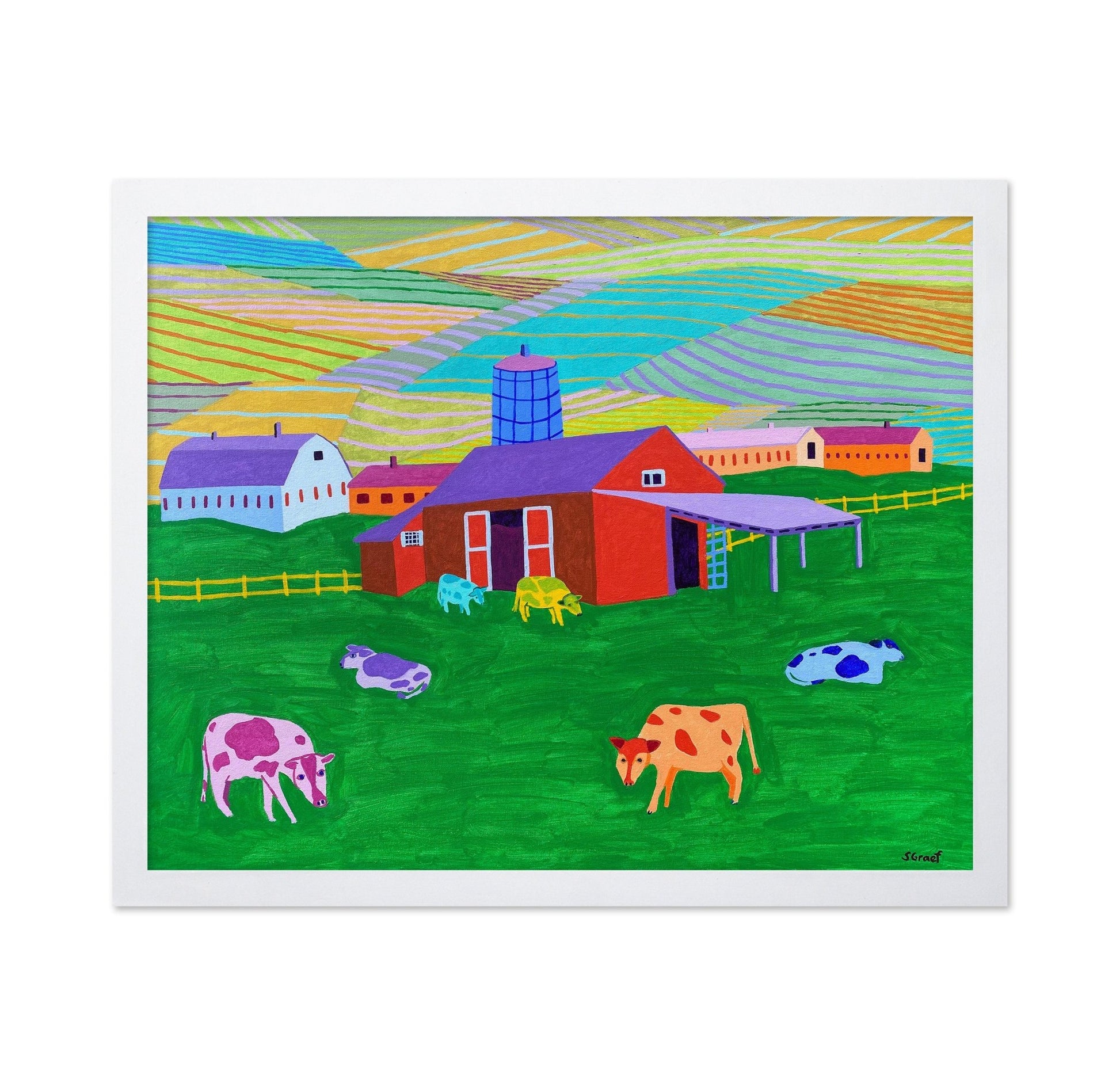 Colorful Farm Pastures