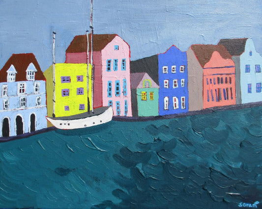 Colorful Harbor Row