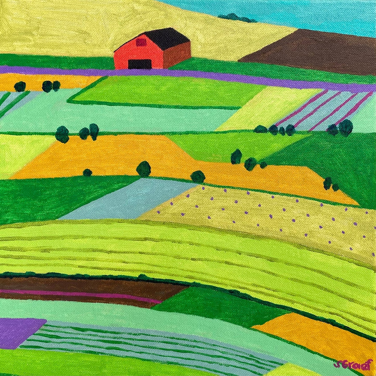 Patchwork Farm Fields