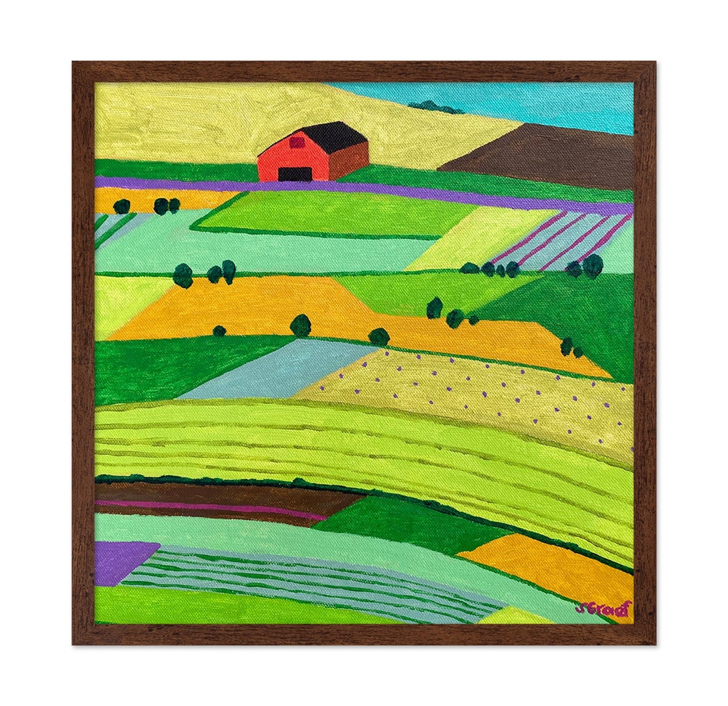 Patchwork Farm Fields