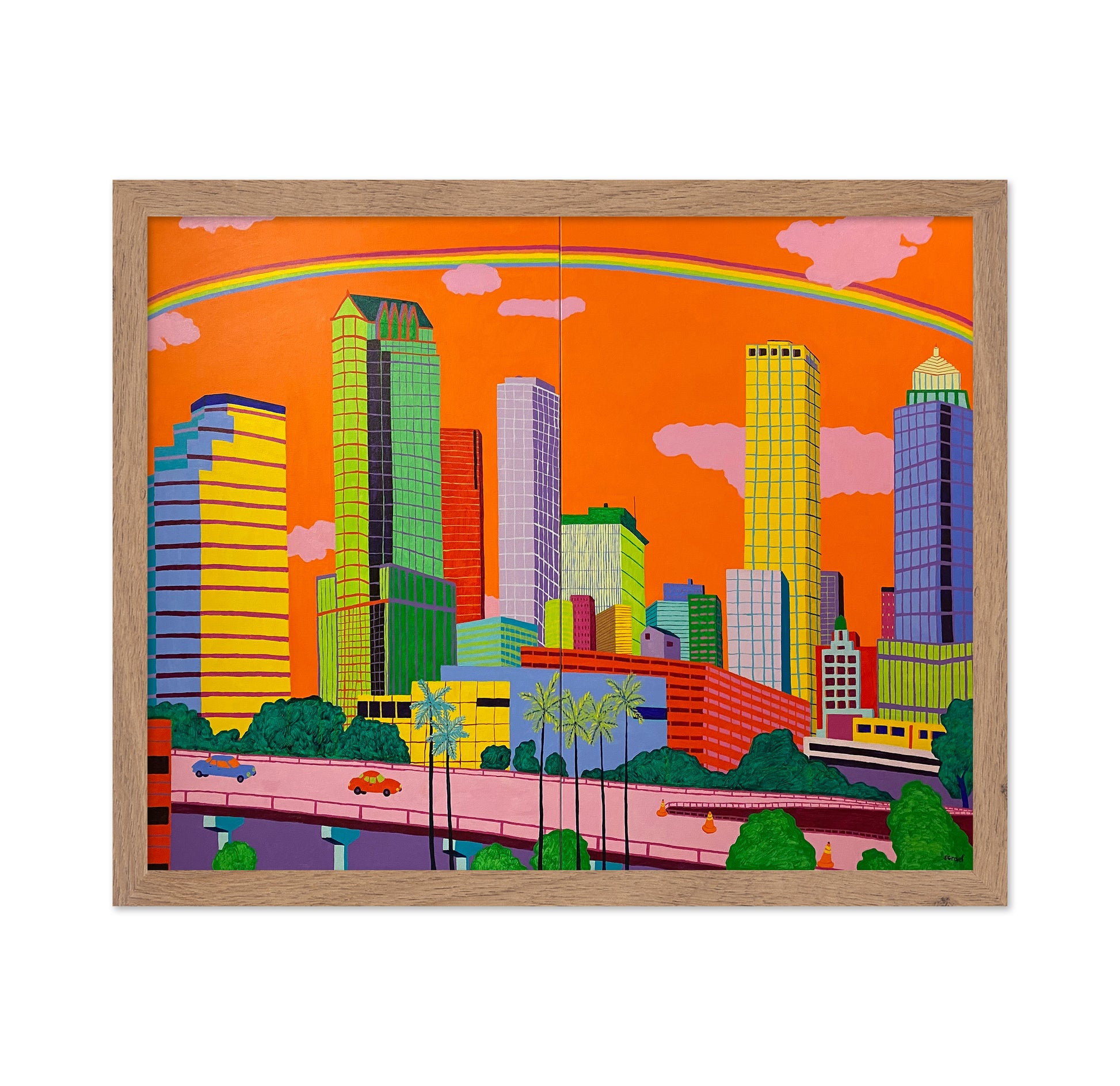Rainbow City Skyline