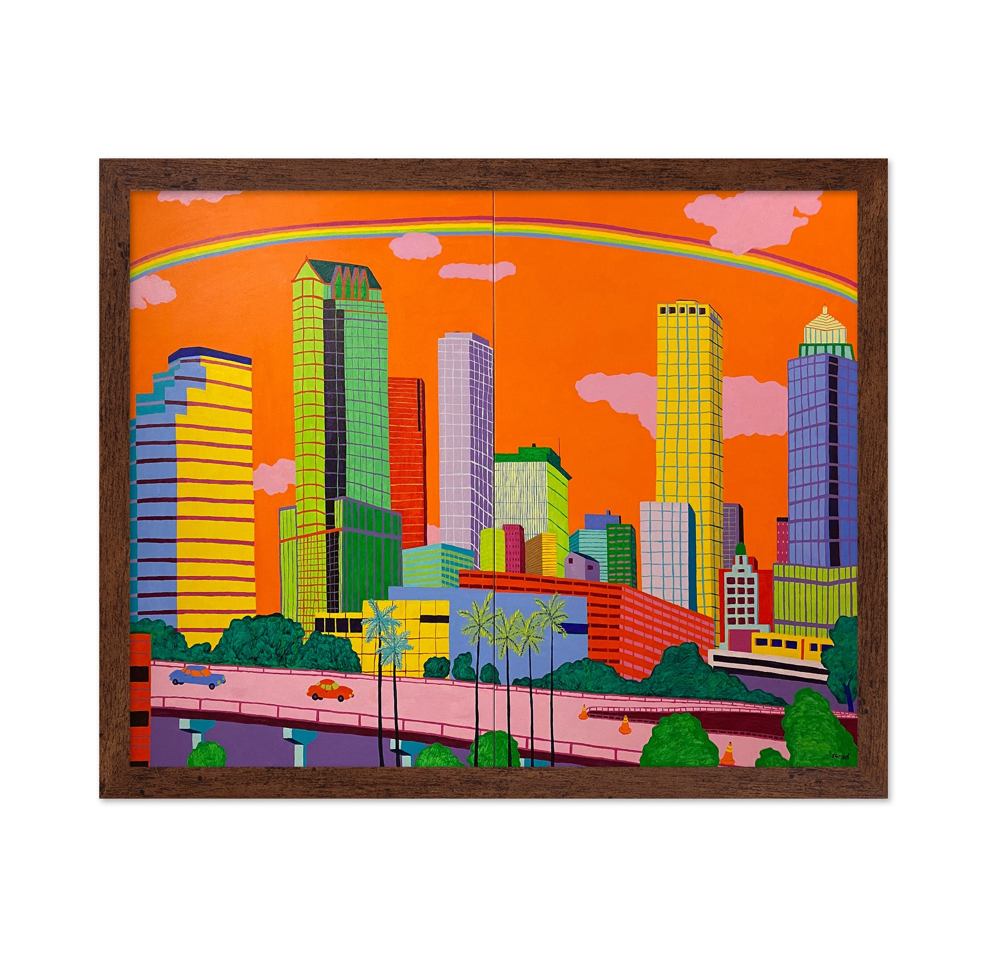 Rainbow City Skyline