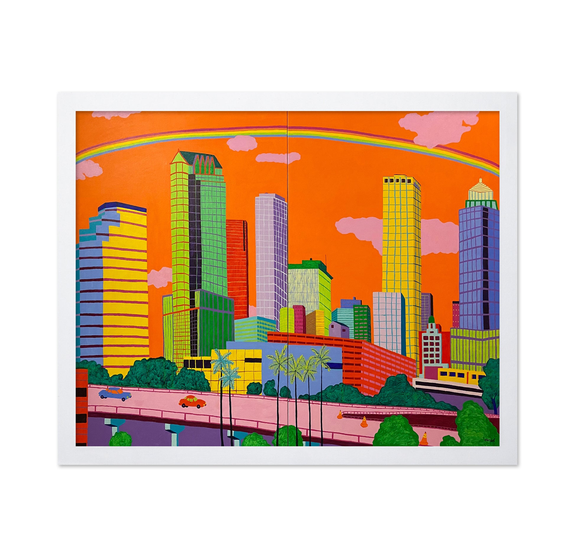 Rainbow City Skyline