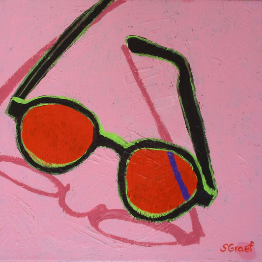 Red Sunglasses Abstract